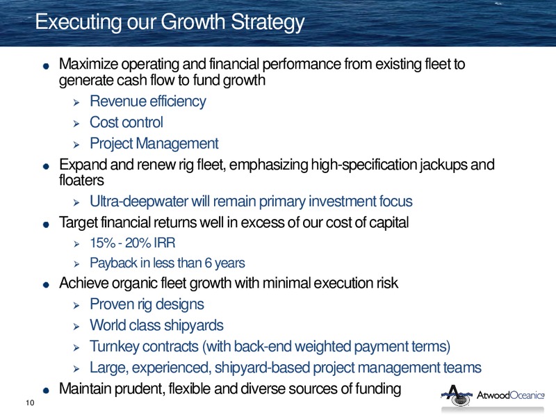 HOWARD WEIL 41ST ANNUAL ENERGY CONFERENCE – Atwood Oceanics Inc – slide 9