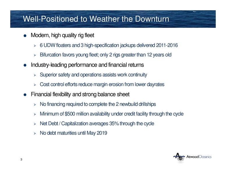 Pareto Securities Oil and Offshore Conference – Atwood Oceanics Inc – slide 2
