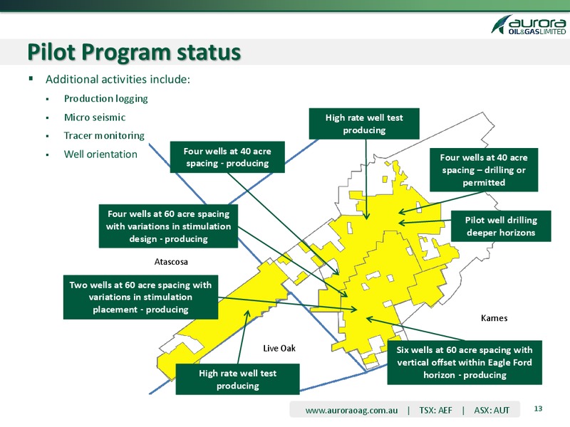 Goldman Sachs Group 9th Annual Australasian Investment Forum – Aurora Oil & Gas Ltd. – slide 13