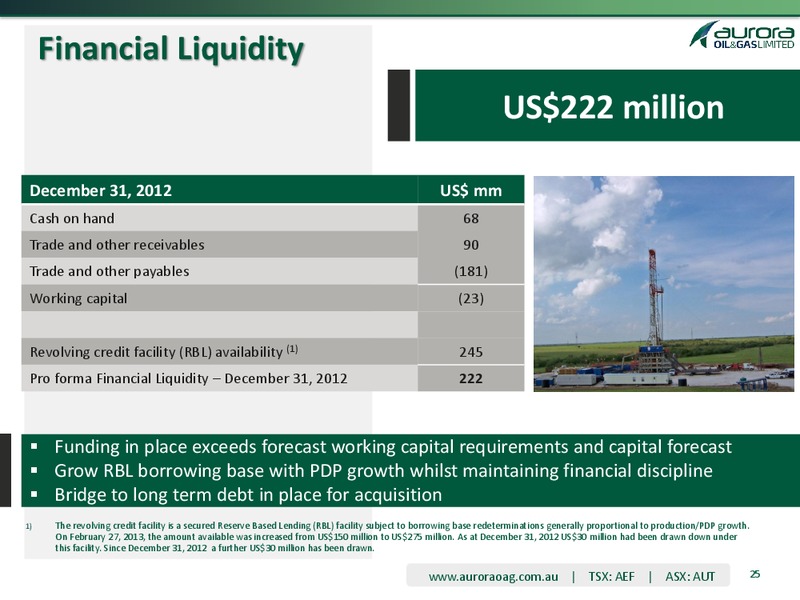 Goldman Sachs Group 9th Annual Australasian Investment Forum – Aurora Oil & Gas Ltd. – slide 25