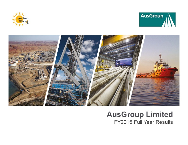FY2015 Full Year Results – Ausgroup – slide 1