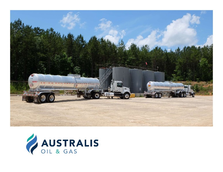 February 2019 Investor Presentation – Australis Oil & Gas Limited – slide 1