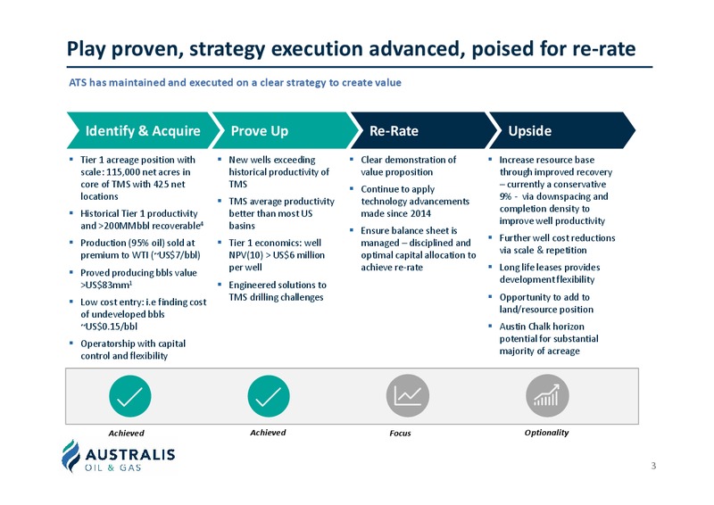 TMS Project Update Presentation – Australis Oil & Gas Limited – slide 2