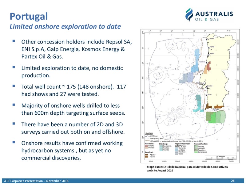 November 2016 Corporate Presentation – Australis Oil & Gas Limited – slide 25