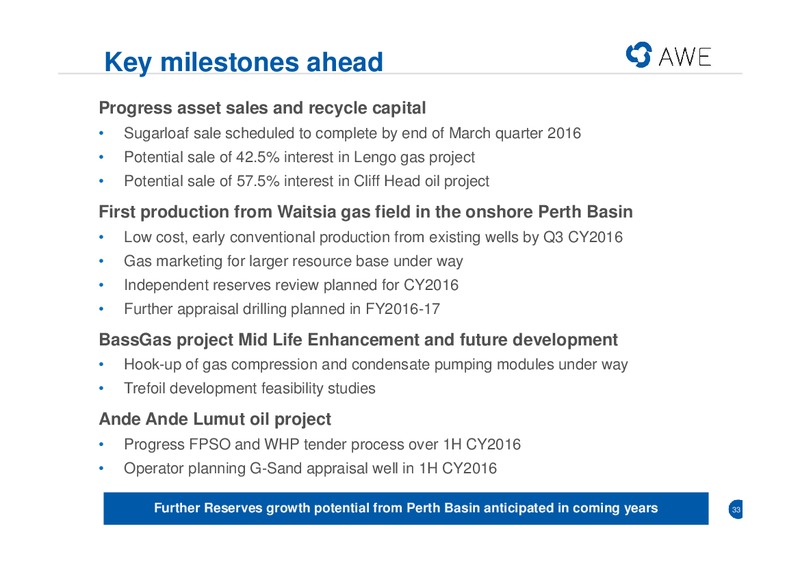 Half Year Results FY2016 – Awe Limited – slide 27