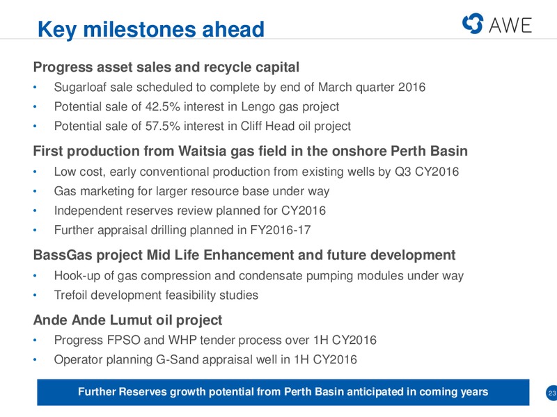 Euroz Conference Presentation – Awe Limited – slide 18