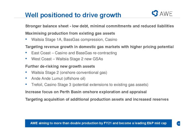 Asia Roadshow Presentation – Awe Limited – slide 36