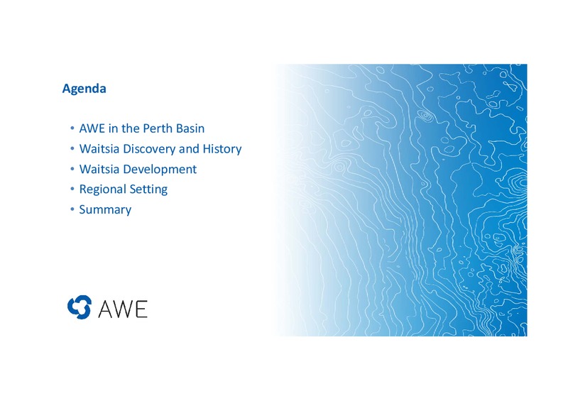 Waitsia Gas Project Investor Site Tour – Awe Limited – slide 12
