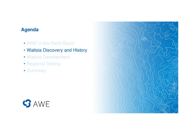 Waitsia Gas Project Investor Site Tour – Awe Limited – slide 16