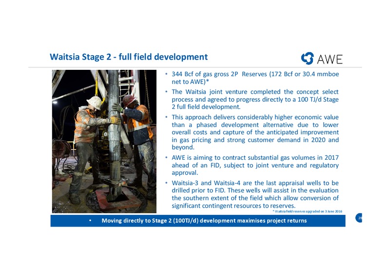 Waitsia Gas Project Investor Site Tour – Awe Limited – slide 36