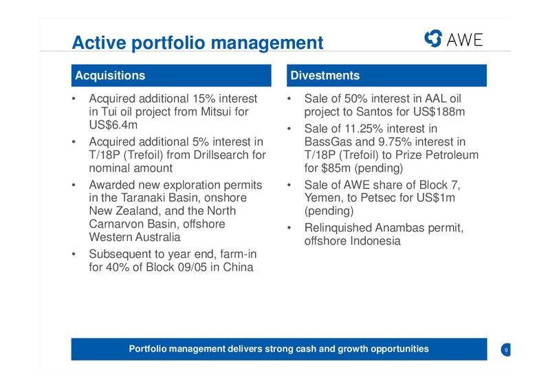 2013 14 FULL YEAR RESULTS – Awe Limited – slide 8