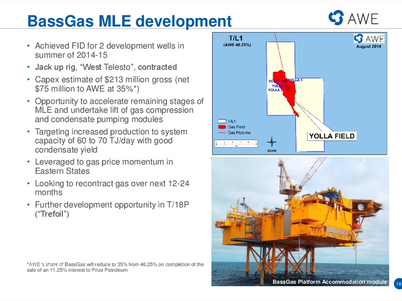 RIU GOOD OIL CONFERENCE – Awe Limited – slide 17