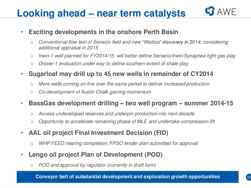 RIU GOOD OIL CONFERENCE – Awe Limited – slide 24