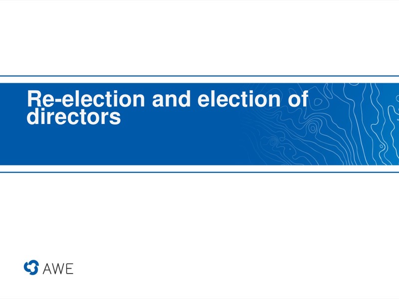 NOVEMBER 2014 ANNUAL GENERAL MEETING – Awe Limited – slide 57