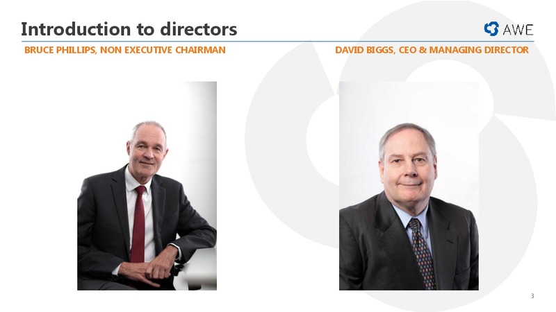 General Meeting – Awe Limited – slide 3