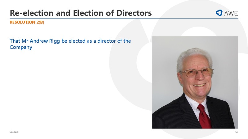 General Meeting – Awe Limited – slide 52