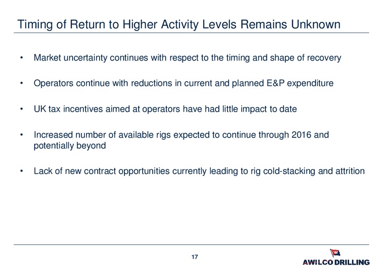 Q2 2015 Results – Awilco Drilling Plc – slide 16