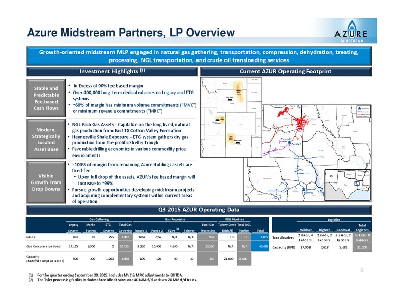Wells Fargo Energy Symposium – Azure Midstream Partners Lp – slide 9