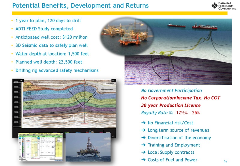INVESTOR PRESENTATION – Bahamas Petroleum – slide 16