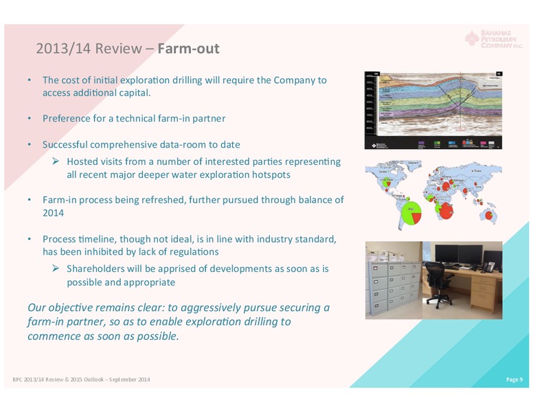 Shareholder Meeting – Bahamas Petroleum – slide 8