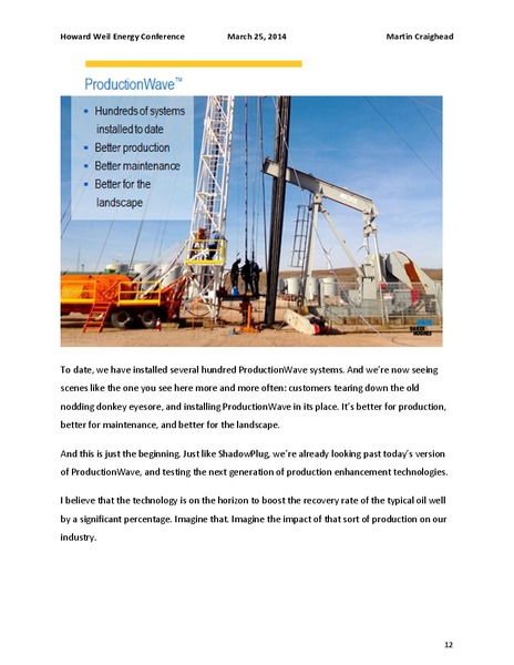 HOWARD WEIL ENERGY Conference – Baker Hughes – slide 12