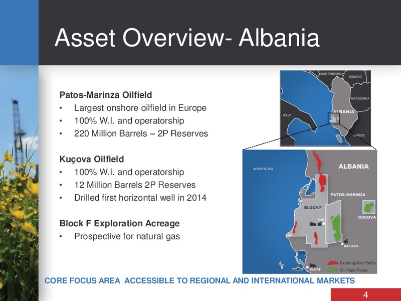 CORPORATE PRESENTATION – Bankers Petroleum Ltd. – slide 3