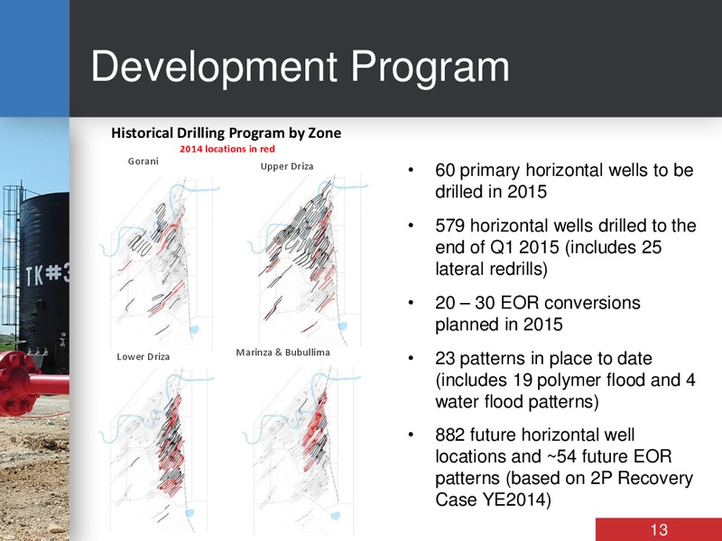APRIL 2015 CORPORATE PRESENTATION – Bankers Petroleum Ltd. – slide 12