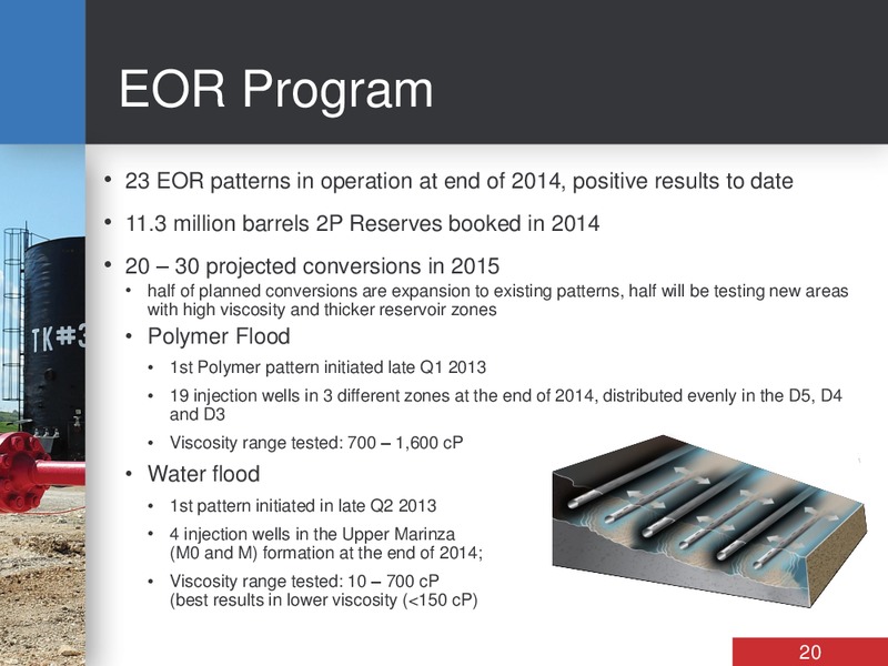 INVESTOR PRESENTATION – Bankers Petroleum Ltd. – slide 19