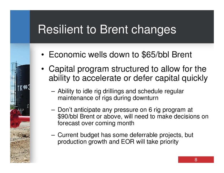 FIELD TOUR PRESENTATION – Bankers Petroleum Ltd. – slide 7