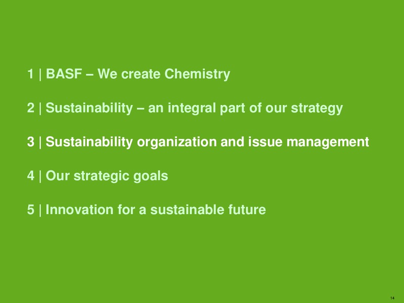 May 2015 Roadshow Paris – Basf Se – slide 13