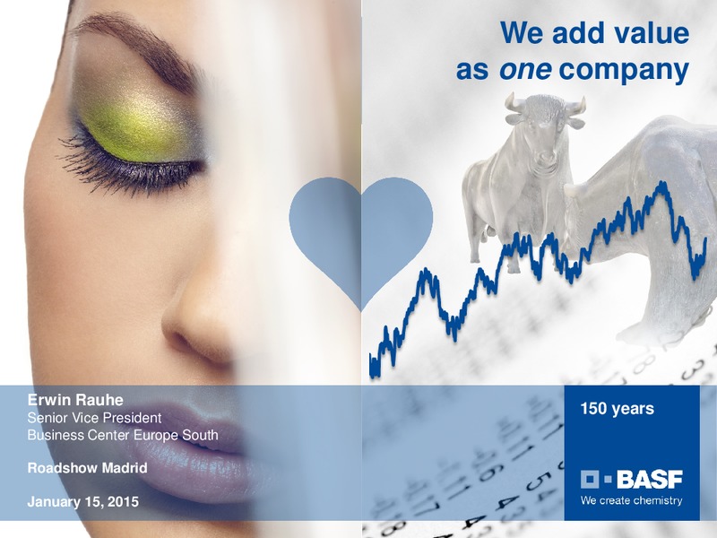 ROADSHOW MADRID – Basf Se – slide 1