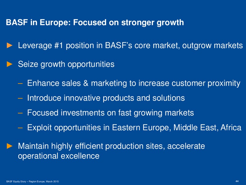 NOMURA GLOBAL CHEMICAL INDUSTRY LEADERS CONFERENCE – Basf Se – slide 43