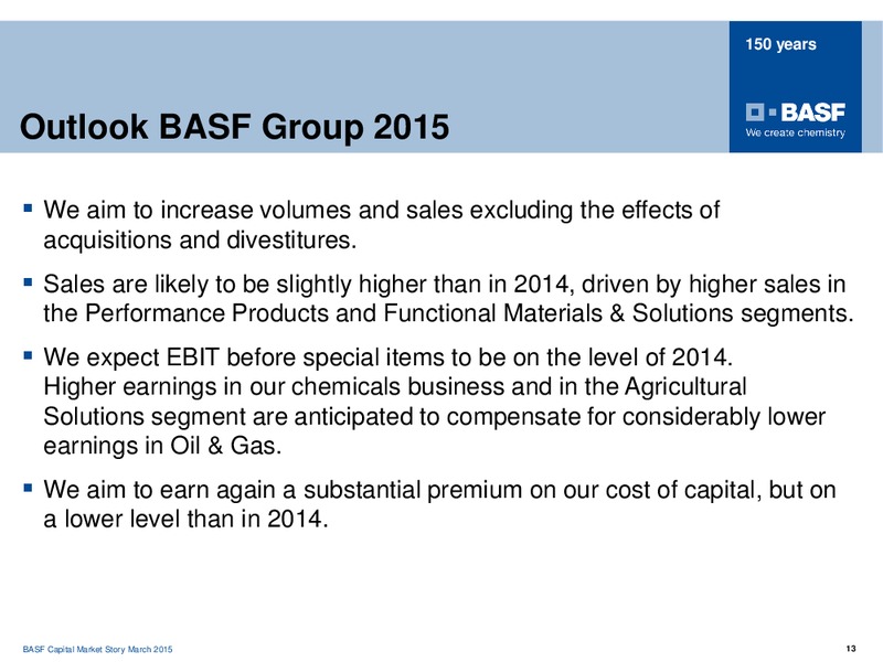 ROADSHOW PARIS – Basf Se – slide 12