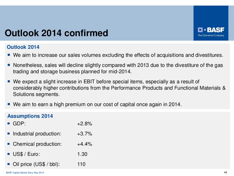 CAPITAL MARKET STORY – Basf Se – slide 43