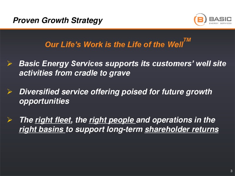 Howard Weil Presentation – Basic Energy Services Inc. – slide 2
