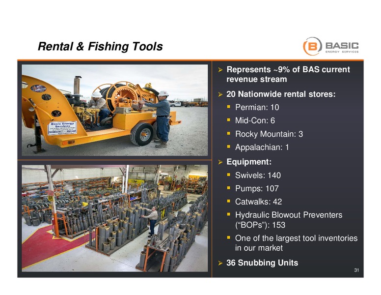Analyst Day – Basic Energy Services Inc. – slide 30