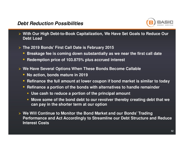 Analyst Day – Basic Energy Services Inc. – slide 61