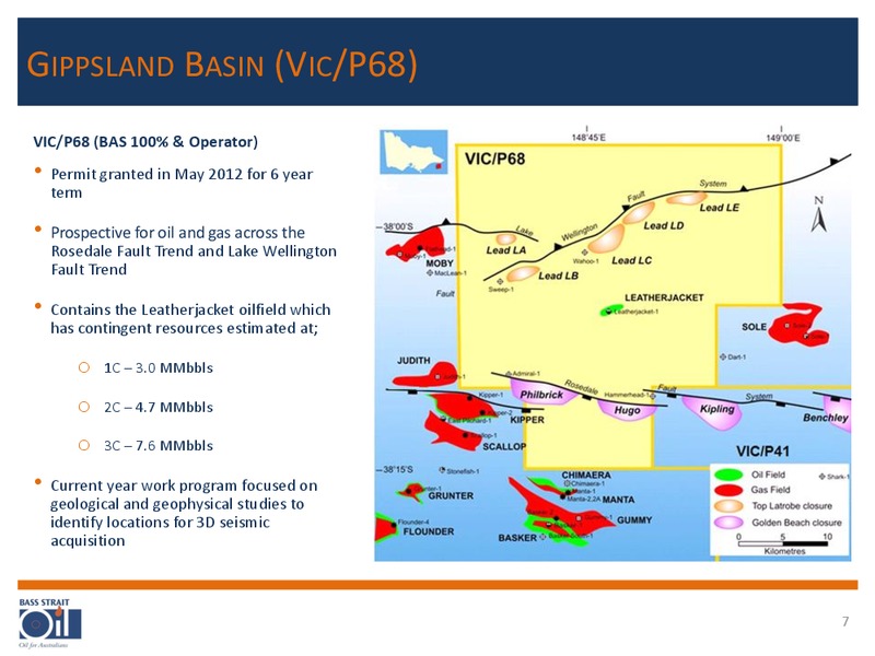INVESTOR PRESENTATION – Bass Strait O&g – slide 7