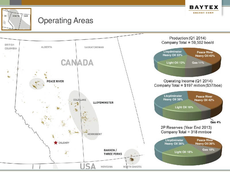RBC June 2014 Crude Oil by Rail – Baytex Energy Corp. – slide 3
