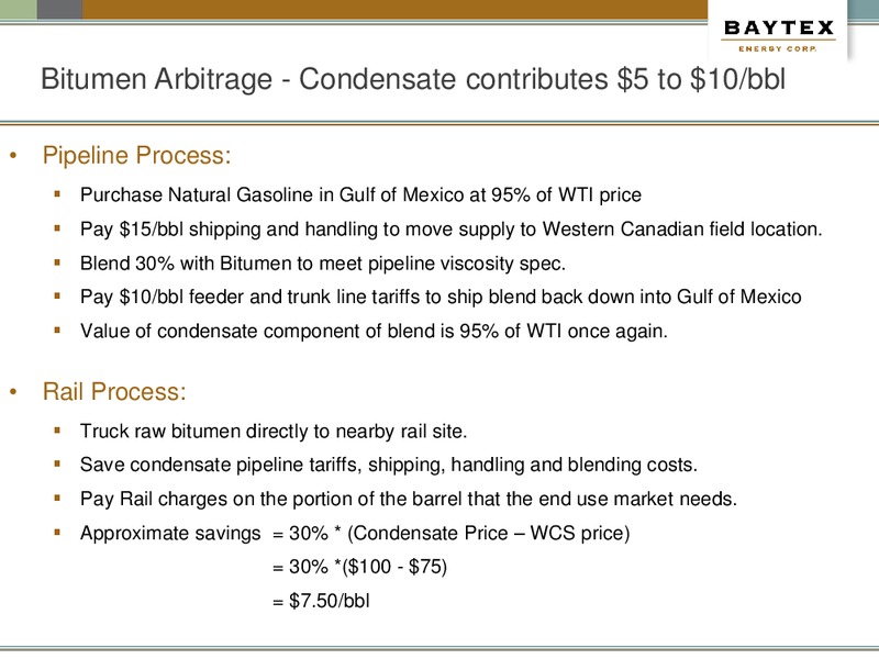 RBC June 2014 Crude Oil by Rail – Baytex Energy Corp. – slide 9