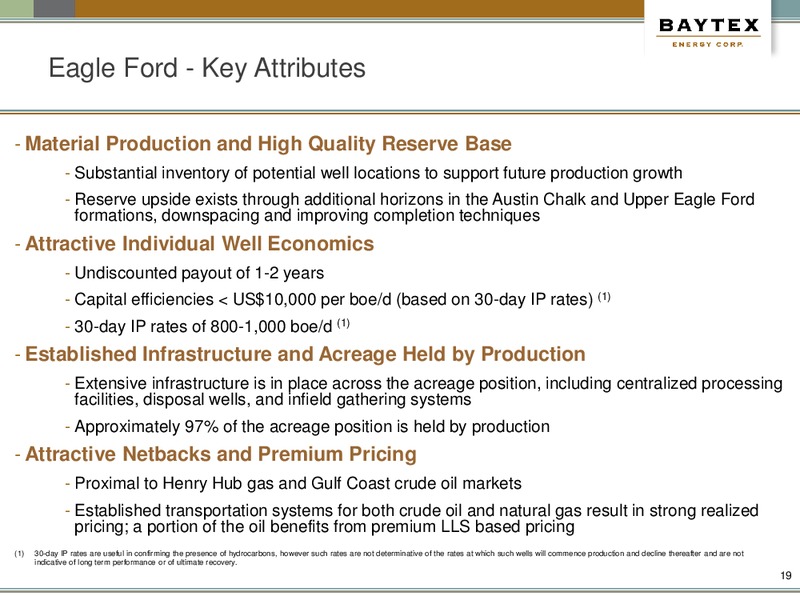 NOVEMBER PRESENTATION – Baytex Energy Corp. – slide 16