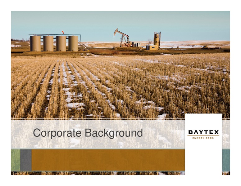 NOVEMBER PRESENTATION – Baytex Energy Corp. – slide 4