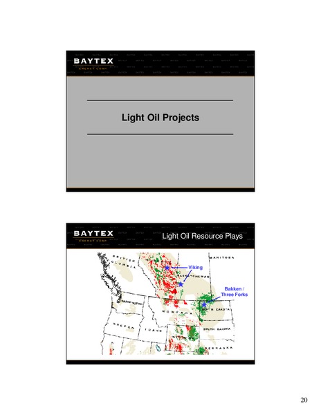 Bank of America Merrill Lynch 2011 Global Energy Conference – Baytex Energy Corp. – slide 19