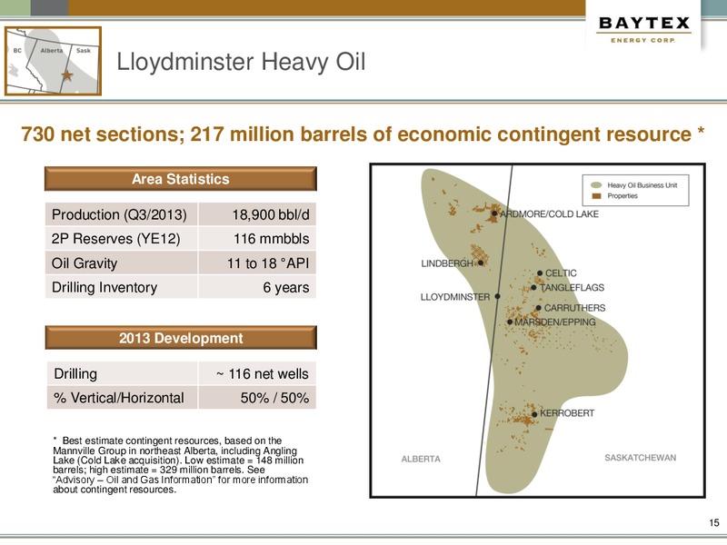 Bank of America Merrill Lynch GLOBAL ENERGY CONFERENCE – Baytex Energy Corp. – slide 12