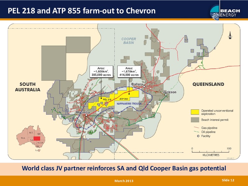 MARCH 2013 INVESTOR PRESENTATION – Beach Energy Limited – slide 11