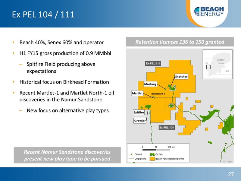 NON DEAL ROADSHOW – Beach Energy Limited – slide 26
