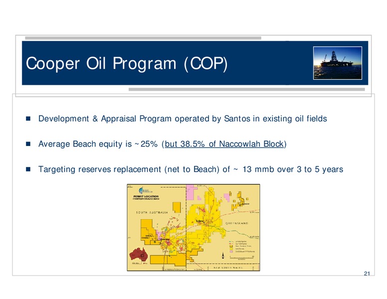 MACQUARIE SECURITIES AUSTRALIAN CONFERENCE – Beach Energy Limited – slide 21