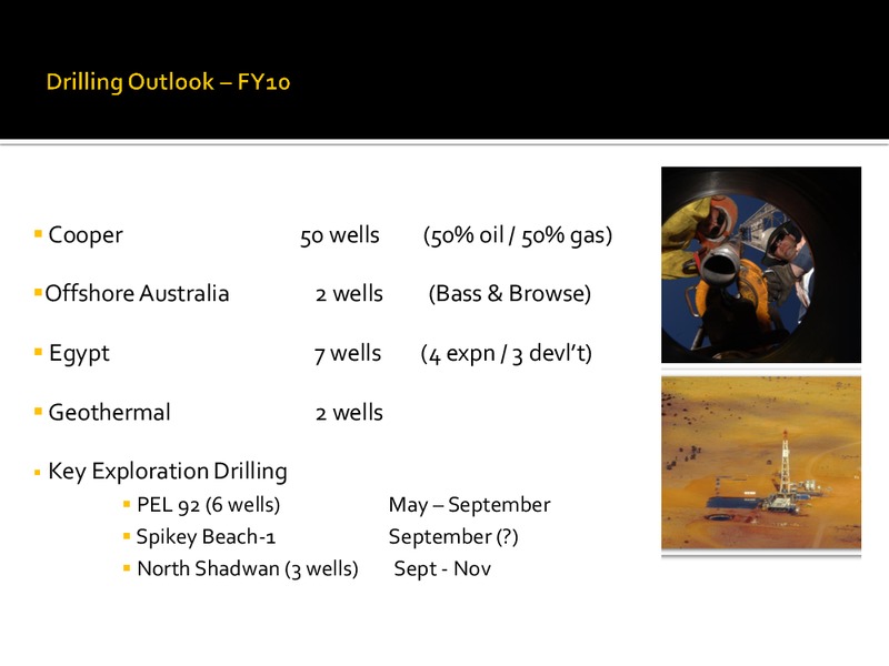 MAY 2009 INVESTOR PRESENTATION – Beach Energy Limited – slide 29