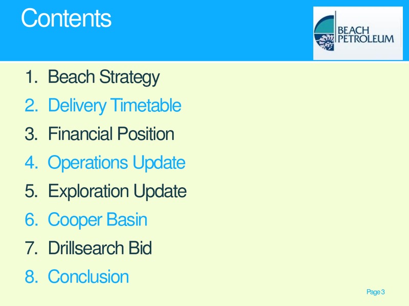 UBS AUSTRALIAN ENERGY RESOURCES AND UTILITIES CONFERENCE – Beach Energy Limited – slide 2