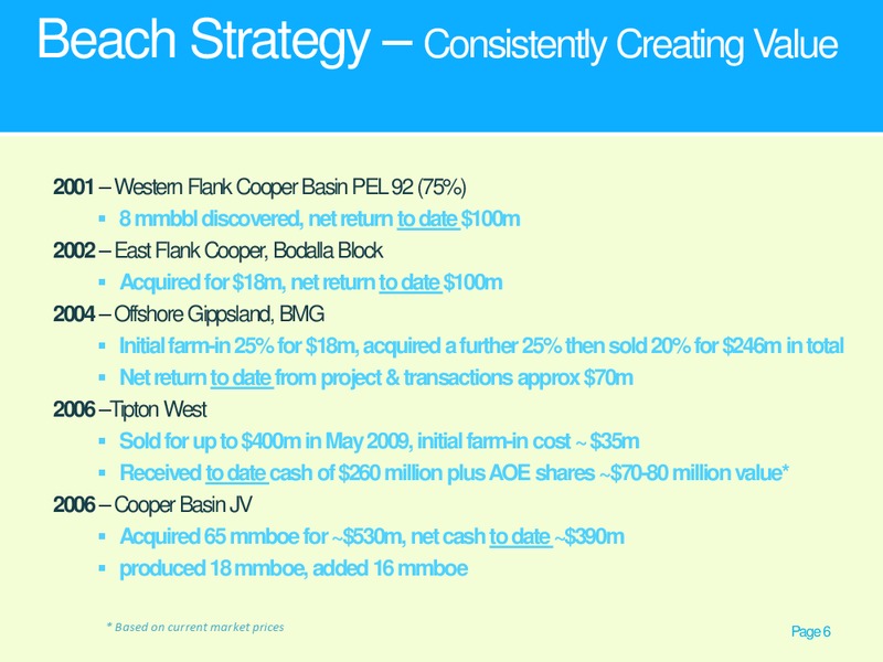 UBS AUSTRALIAN ENERGY RESOURCES AND UTILITIES CONFERENCE – Beach Energy Limited – slide 5